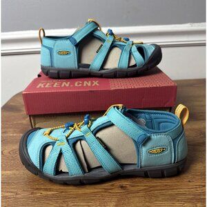 KEEN Big Kids Seacamp II CNX Sandals Size 7, Ipanema/Fjord Blue NWOT